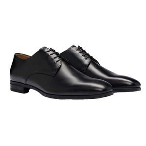 Boss Mens Kensington Calf Leather Derby Shoes / Black